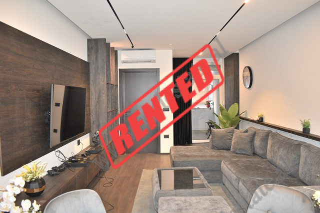 Modern one bedroom apartment is available for rent in Rruga Nikolla Jorga, at ish Ekspozita area, in